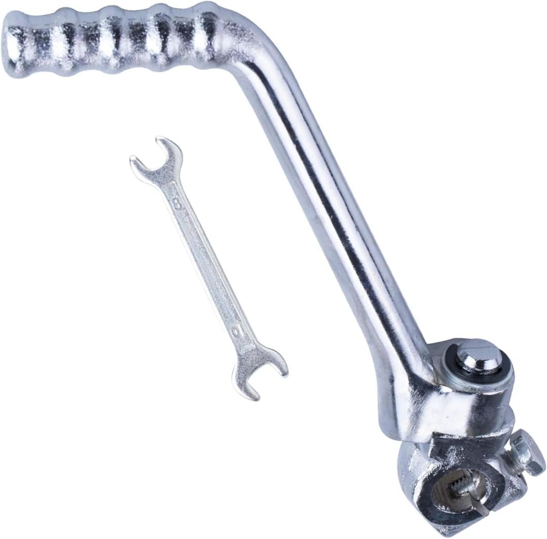 13mm KickStarter Lever 50cc 70cc 90cc 110cc 125cc kicklever for TaoTao Apollo DBX18 DBX14 RFZ DB27 Suzuki Coolster DS80 Lifan CT90 Zongshen SDG KAYO SSR XL70 XR100R Chinese Pit Dirt Trail Bike Silvery