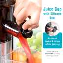Shine Kitchen Co SJV-107-A Cold Press Slow Masticating Juicer, Stainless Steel