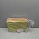 Yaomiao 24 Pack Hanging File Folders 3 Pleats Letter Size File Cabinet Folders with 1/5-Cut Adjustable Tabs Expandable Document Cabinet Colored for Home Desk Office Organization(Warm Color)