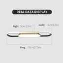 Tioolo Modern LED Flush Mount Ceiling Lights Dimmable LED Ceiling Lamp with Remote Control 2.3ft Acrylic Linear Ceiling Lighting Fixtures for Living Room Kitchen Dining Room Bedroom (40W/3000-6500K)