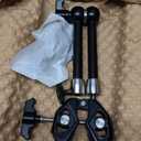 SMALLRIG Magic Arm Clamp Kit, Camera Mount Articulating Friction Arm w Super Clamp, w 1/4"-20 Screw and Thread Hole, for Camera, Light, Monitor, Webcam or Action Camera 1.5kg, for Table, Tube