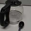 12-Cup Replacement Coffee Carafe Compatible with Mr. Coffee Coffee maker Pot, Replace Part# PLD12 PLD12-RB Series, Black Handle (Classic)