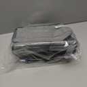 opux Lunch Box for Men, Adult Lunch Box Cooler, Insulated Lunch Bag Women, Dual Compartment Lunchbox for Work, Leakproof Double Decker Lunch Bag, Soft Lunch Pail Tote Boys Girls Kids School, Gray