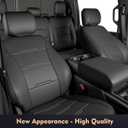 Seat Covers for F150 XL XLT STX 2021-2026 2025 2024 2023 2022 Supercrew Cab, Accessories for F150, Truck Seat Protection, Durable Easy-cleaning Leather, NOT for 40/20/40 Bench Front Seat(Jump Seat)