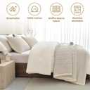 Sanracie Cotton Quilt King(110"x98"), Wheat Colored Soft Waffle Weave Quilt Set 3Pcs Lightweight Breathable Farmhouse King Size Bedding Coverlet for All Seasons