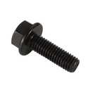 M6 x 12mm Flanged Hex Head Bolts Flange Hexagon Screws, Alloy Steel 10.9 Class, Black Oxide Finish, Fully Threaded, 25 PCS