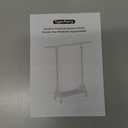 Laundry Drying Rack Clothes Drying Rack, Bedroom Coat Rack with Shoe Rack, Adjustable Retractable Laundry Rack Stand with Hidden Wheels/Black Double Layer