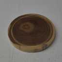 linoroso Round Acacia Wood Cutting Board with Juice Groove for Chopping and Serving Charcuterie, Exquisite Non-Splicing Cheese Board (Dia. 10 inch, Non-Exact Round, Follow Actual Shape of Wood)