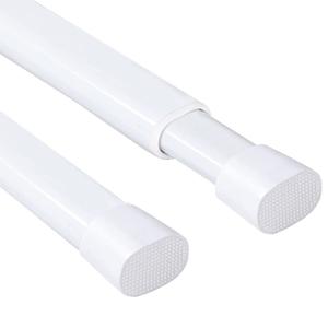 H.VERSAILTEX 2 Pack Spring Tension Curtain Rods 36-60 Inch Lightweight Tensions Rods Securely in Place; Easy to use/Install for Kitchen/Bathroom/Wardrobe, Durable Sturdy Rods, White