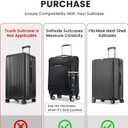 Travelkin Clear Luggage Cover Protectors For Suitcase Transparent TPU Suitcase Cover Protector Fit 18-32 Inch Luggage