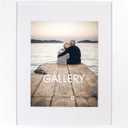 Malden White Manhattan Bevel Matted Photo Frame, 14.45 (W) x 17.44 (H) x 0.59 (D)