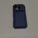 SSLOTSCASE for iPhone 17 Pro Case with 2X Privacy Screen Protector, Card Holder & Sliding Camera Lens Cover & Kickstand & Wallet, Silicone Edge Protective Phone Case Cover for iPhone 17 Pro 2025, Blue