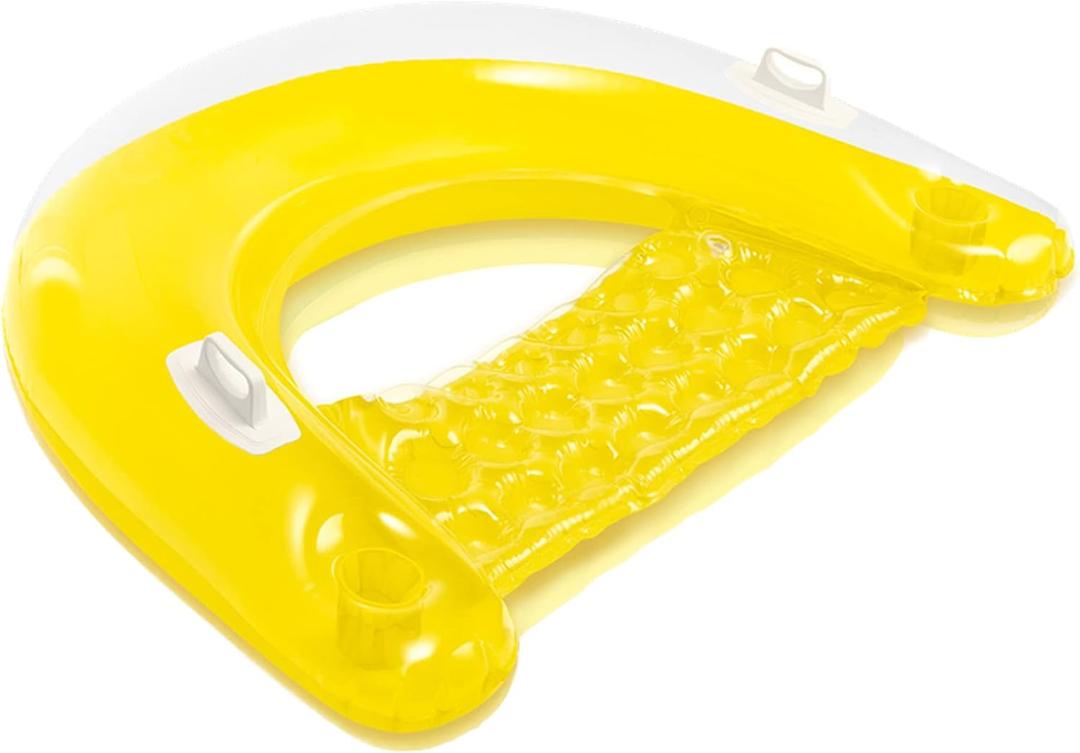 Intex Sit N Float Inflatable Lounge, 60" X 39" (Colors May Vary)(2 Pack)