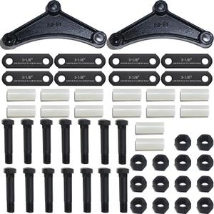 Trailer Axle Equalizer 312L Shackle Kit for Double Eye Leaf Springs 3500 lbs to 5200 lbs Axles (14Pcs Nylon Bushings,14Pcs Bolts,14Pcs Nuts) Tandem Axle Trailer Shackles Equalizers Kit