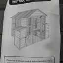 YOPTO Outdoor Wooden Chicken Coop for 10 Chickens, Large Hen House Poultry Habitat Pet Hutch Run Cage with 2 Chicken Nesting Boxes, Walk in Chicken Coops Run W/Ramp and Run, Waterproof Roof,(80"×82"×69")