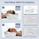 Cervical Neck Pillow for Pain Relief - Ergonomic Side Sleeper Pillow for Neck Support, Cooling Memory Foam Pillows for Sleeping, Contour Pillow Orthopedic Bed Pillow for Back Stomach Sleepers