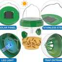 Wasp Traps for Hunting Wasps, Bees, Hornets, Insects, Yellow Jacket Traps, Wasp Trap Catcher, Reusable Solar Powered Hanging for Outdoor, 4 Packs