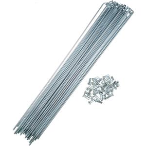 36 Pcs 14G J Bend 260mm x 2mm Bike Bicycle Spokes with Nipples Steel Silver Tone Auto Replacement Parts 36 Pcs 14G J Bend 260mm x 2mm Bike Bicycle Spokes with Nipples Steel Silver Tone Auto Replacement Parts