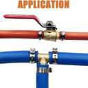 Single Ear Clamps Assortment Kit, StepLess Clamps, Pex Pinch Ring Clamp for Securing Pipe Hoses and Automotive Use 304 Stainless Steel 3/8"-1" (7.8mm-25.6mm) 120Pcs/8Sizes