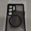 TOCOL for Samsung Galaxy S25 Ultra Case, Upgraded Full Camera Protection, Compatible with Magsafe, Drop Protection Slim Magnetic Matte Back Cover for S25 Ultra 6.9 inch (Black)