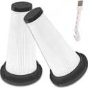 T350 Replacement Filters Compatible with Trucozie Cordless Vacuum, 2 HEPA Filter with 1 Cleaning Brush (3Pcs)