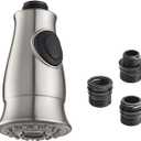 Kitchen Faucet Head Replacement,Kitchen Sink Faucet Sprayer Head Replacement,Pull Down Faucet Sprayer Attachment,Kitchen Faucet Spray Head Nozzle, Brushed Nickel