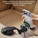 Belkin Wireless Car Charger, MagSafe Phone Holder & Car Dash Mount w/ 1M USB C Cable, Qi2 MagSafe Compatible Fast Charging iPhone Charger for iPhone 17, Galaxy S26, Pixel 10, Road Travelers, Black