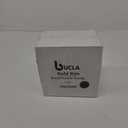 bUCLA 100 Pieces Black and Gold Plastic Dessert Plates - 7.5inch Disposable Salad/Appetizer Plates - Ideal for Party, Graduation & New Year