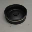 ZM Flexible PVC Pipe Cap with Stainless Steel Clamp, 1.9" Inner Diameter for 1-1/2" Nominal Pipe, Black (6-Inch)