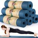 Timgle 6 Pcs 10mm Thick Yoga Mat Bulk 68 x 24 Inches Anti-slip Tear-resistant Exercise Mat Adult Gym Mats for Fitness, Stretching, Workout and Studio, Outdoor Yoga, Pilates