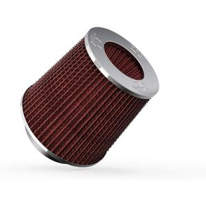 K&N High-Flow Original Lifetime Universal Clamp-On Air Filter: High Performance, Premium: Flange Diameter: 4 In, Filter Height: 5.5 In, Flange Length: 1.125 In, Shape: Round Tapered, RG-1001RD