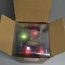 Syhood 37 Pcs 2.36 Inch Whimsical Christmas Tree Ornaments Balls Lime Green Bendable Christmas Tree Decorations Ornaments (Classic Style)