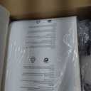 24.5" Black Lamps Set of 2, Modern Table Lamps for Living Room with USB C+A Ports, Creative Stripe Touch Lamps for Nightstand, 2 Bulbs Included