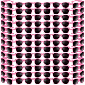 Oleitodh 60 Pack Pink Party Sunglasses Kids Bulk for Birthday Party Favors Goody Bag Fillers for Beach Pool Party for Teens Adults