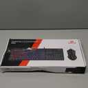 Redragon Updated S107 Gaming Keyboard and Mouse, RGB Gaming Keyboard and 10000 DPI Mouse Combo with 25-Key Anti-Ghosting, 1K Hz Programmable Mice with Software, Plug & Play to PC, Laptop [Upgrade] (Wired, Black)