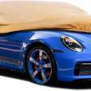 Heavy Duty Outdoor Car Cover Custom Fit for Porsche 911,Windproof All Weather Waterproof Sun Rain UV Dust Snow Protection Outdoor Car Covers