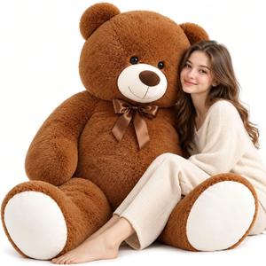 MaoGoLan 47 inch Giant Teddy Bear 4 Feet Big Stuffed Animal Large Brown Teddy Bear for Kids Girls Baby Shower Centerpieces Decorations, Christmas Valentine's Day