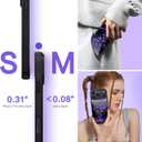 DOMAVER for iPhone 17 Pro Max Case, Butterfly Starlight Pattern [Military-Grade Protection] Women Girl Anti-Slip Shockproof Bumper Phone Cases for iPhone 17 Pro Max 6.9inch, Black/Purple