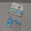 Tinukim iFeed 4 Ounce Self Feeding Baby Bottle with Tube - Handless Anti-Colic Nursing System, Blue - 2-Pack