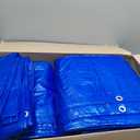 RAINDEWAY Large Tarps 20x50 Feet 8 Mil Multipurpose Blue Waterproof Tarp, 20x50 Feet-Finished Size
