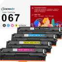067 Toner Cartridge Set 4 Pack Replacement for Canon 067 Toner Work for Canon MF656Cdw Toner Cartridge, for Color ImageClass MF654Cdw LBP632Cdw MF652Cw Printer, Black Cyan Yellow Magenta