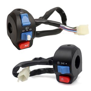 Mokuo Aluminum 7/8" 22mm Handlebar Switch Control Assembly Set Fit for Disc Brake System GY6 50cc 125cc 150cc 139QMB 152QMI 157QMJ Moped Scooter Motorcycle