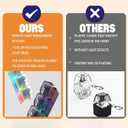 2 Pcs Keyboard Fidget Toy for Adults Fidget Keyboard Clicker Toys with LED Lights Keychain Stress Relief for Anxiety Decompression (Black and White)