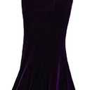 Ebossy Women's High Waist Bodycon Velvet Fishtail Mermaid Maxi Skirt Evening Party, Size: Large, Purple