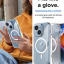 AICase Crystal Clear iPhone 14 Plus Magnetic Case Compatible with MagSafe[Not Yellowing] Transparent Slim Shockproof Protective Phone 14 Plus Case 6.7 inch 2022