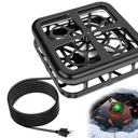 SprintGy Floating & Submersible Pond Heater, 500W Pond Heaters for Outdoor Ponds with Fish, Thermostat Control Pond Deicer with Indicator Lights, Koi Pond Stock Tank Water Trough Heater for Winter