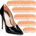 Heel Grips Pads for Loose Shoes - Welnove 12-Pair Heel Inserts Back of Heel Protect, Heel Inserts Blisters Pain, Rubbing, Prevent Slip, Fit Shoes, Boots, Sandals, High Heels, Men Women, Incarnadine