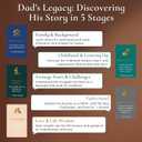 Fathers Day Dad Gifts from Daughter Son - Dad I'd Love to Hear Your Life Story Conversation Cards for Birthday, Hear Dad's Story, 104 Engaging Questions - Sentimental Gifts for Father