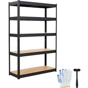 Garage Storage Shelves,36x24x72 Heavy Duty Garage Shelving Metal Adjustable Garage Shelves,5-Tier Adjustable Shelving Units,Loads 2000 LBS,Metal Storage Utility Racks for Warehouse,Pantry, Basement