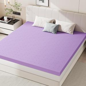 Sweetcrispy 4 Inch King Cooling Gel Memory Foam Mattress Topper